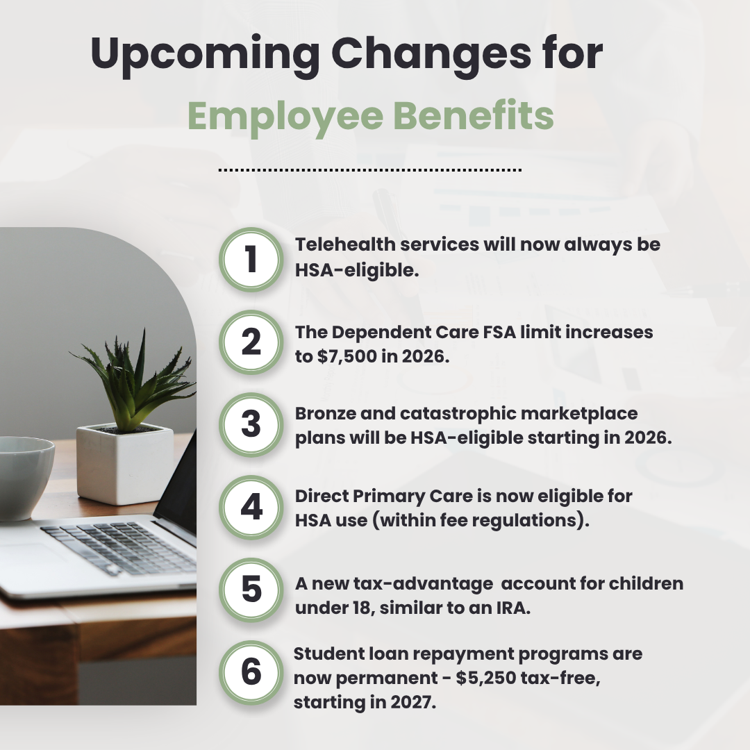 Infographic – The Latest in Employee Benefits: Comprehensive Changes for Employers and Employees