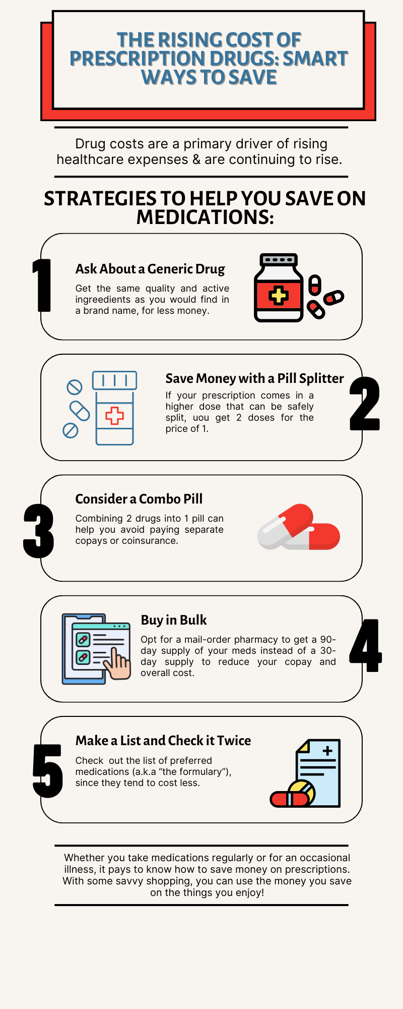 Infographic – The Rising Cost of Prescription Drugs: Smart Ways to Save